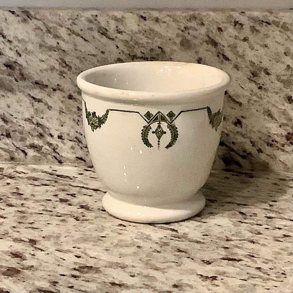 RARE Adam Uffal China Company Shaving Mug 1936